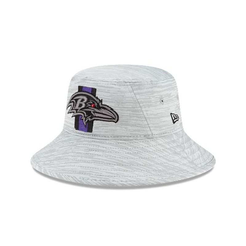 NFL Baltimore Ravens Official Training Stretch (SWR8463) - Black New Era Bucket Hats